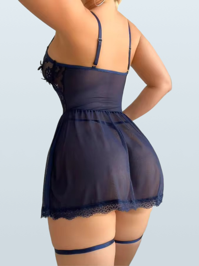 Hollow Lace Sexy Babydoll