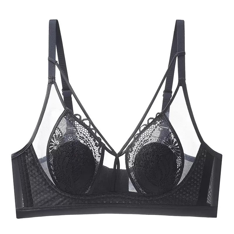 Women's Underwear Light Thin Lace Rabbit Ear Without Steel Ring Bra for Women