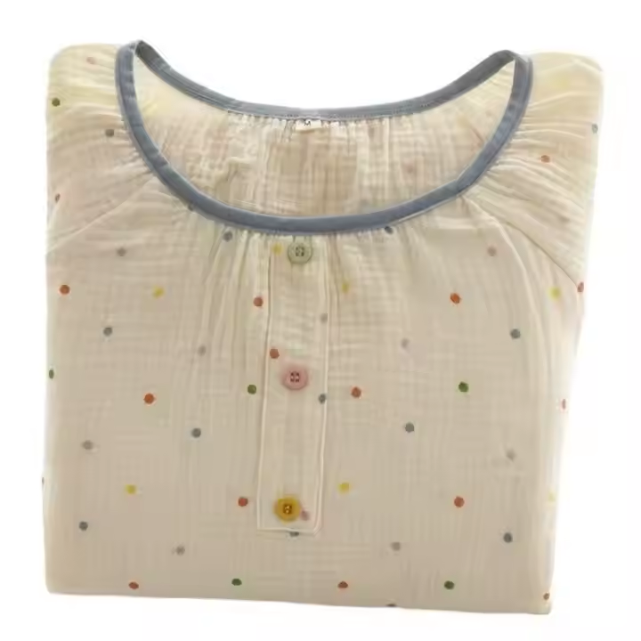 Breathable Gauze Pullover Pajamas