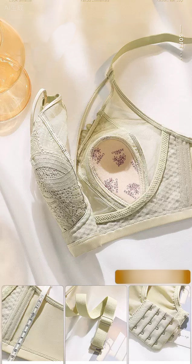 Women's Underwear Light Thin Lace Rabbit Ear Without Steel Ring Bra for Women