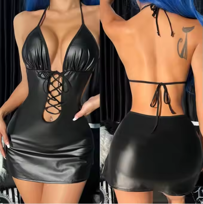 PU Sexy Lingerie Boutiques