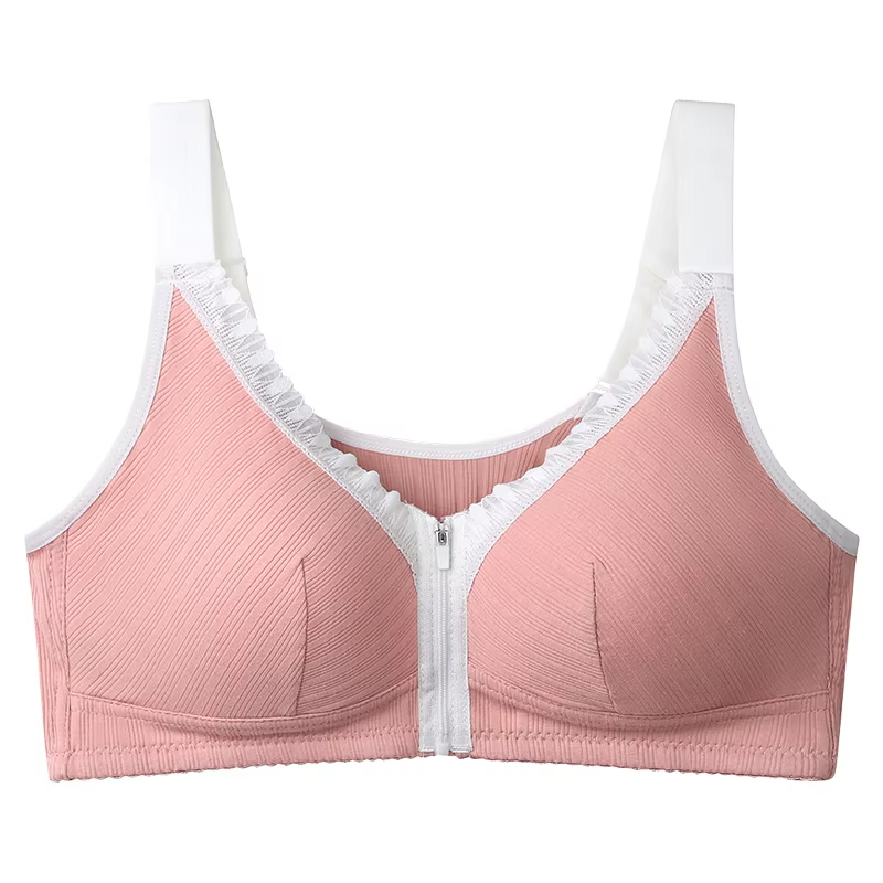 Front Open Zipper Bra