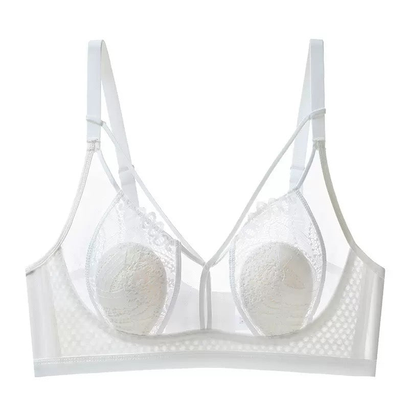 Women's Underwear Light Thin Lace Rabbit Ear Without Steel Ring Bra for Women
