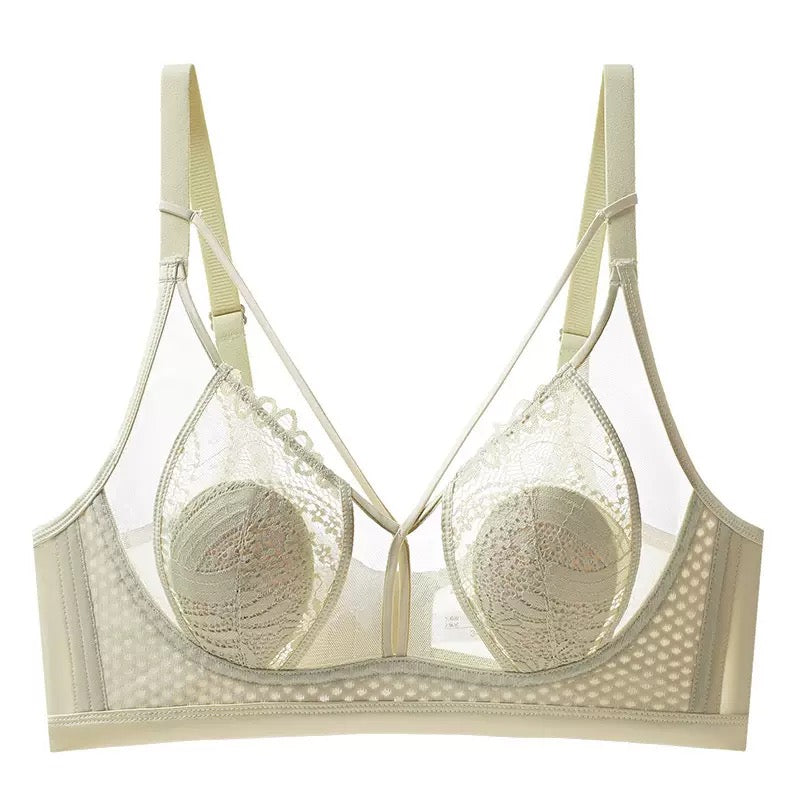 Women's Underwear Light Thin Lace Rabbit Ear Without Steel Ring Bra for Women