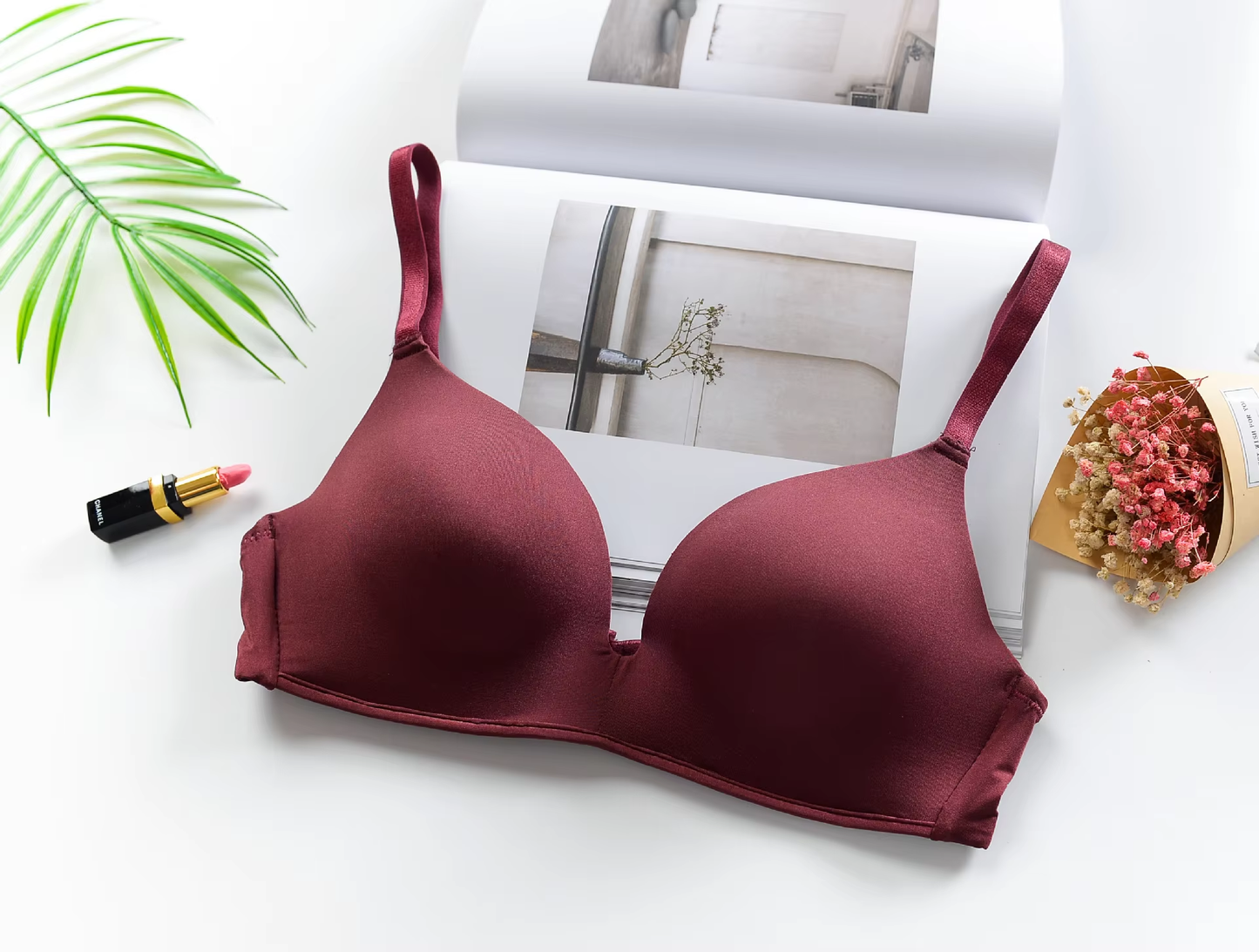 Thin Wireless Push-up Bra