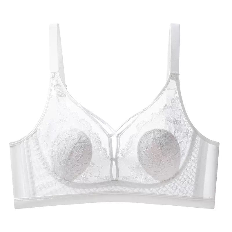 Breasts Contracting Bra Rabbit Ears Women's Ultra-Thin Summer Seamless Breast Holding Anti-SAG Push up Upper Support Sexy