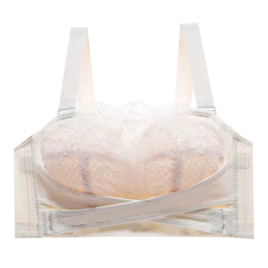 Plus Size Front-Closure Anti-Slip Strapless Bra - Seamless, Lightweight & Breathable Uplift Bustier