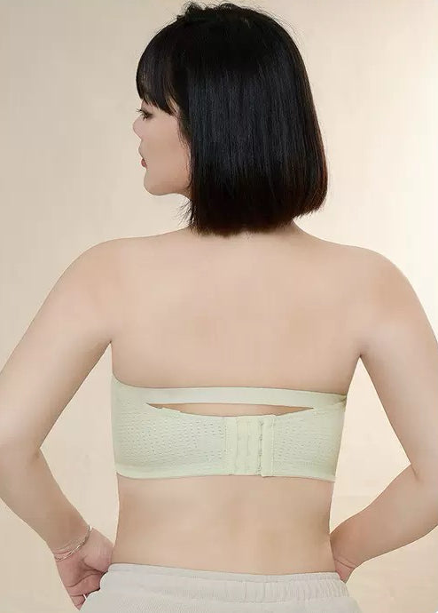 Plus Size Front-Closure Anti-Slip Strapless Bra - Seamless, Lightweight & Breathable Uplift Bustier