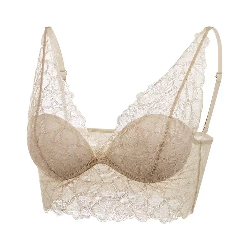 Breathable Lace Silk Bra Top Underwear