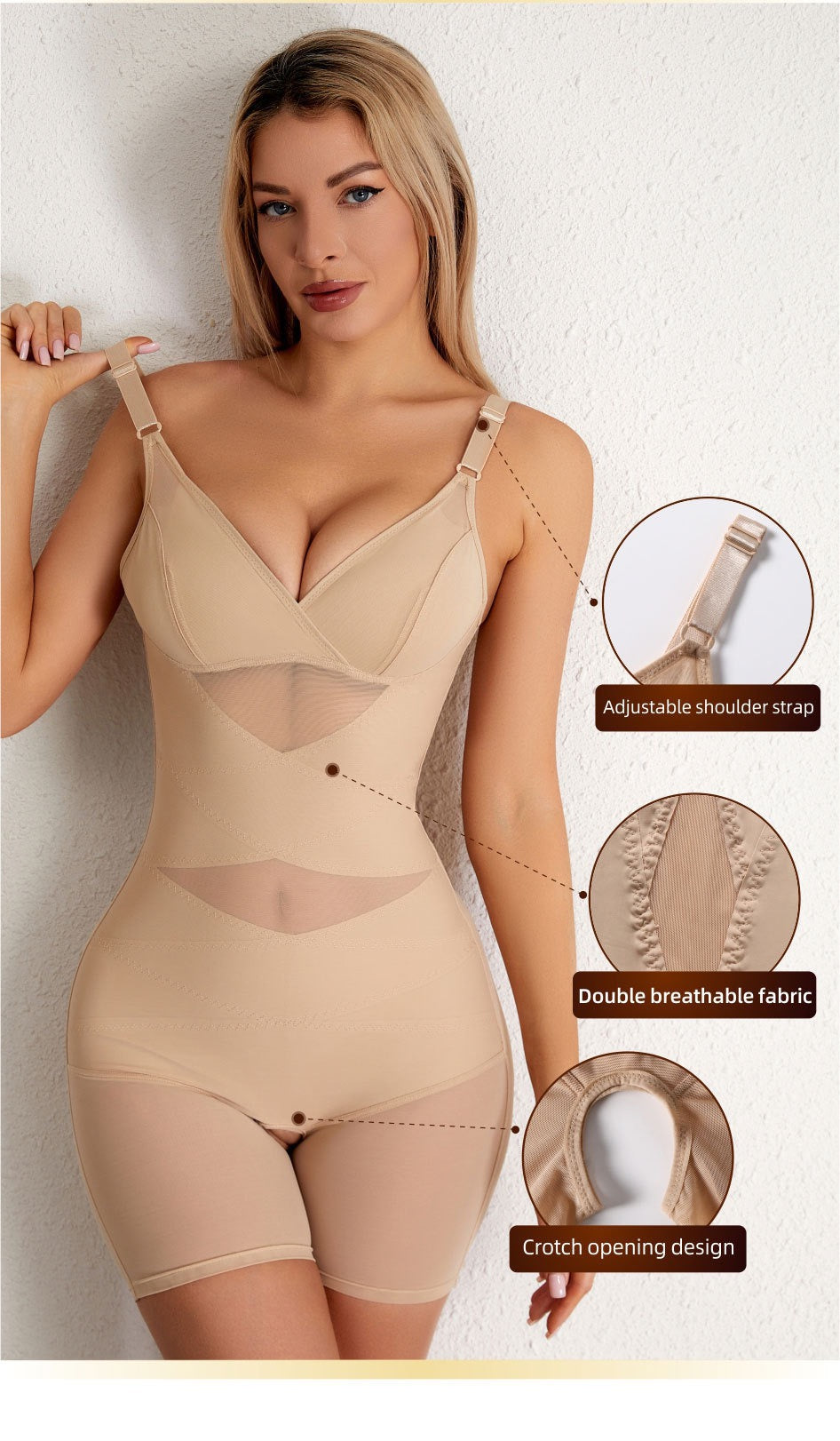 Shape-lifting Hip Briefs Jumpsuit Top