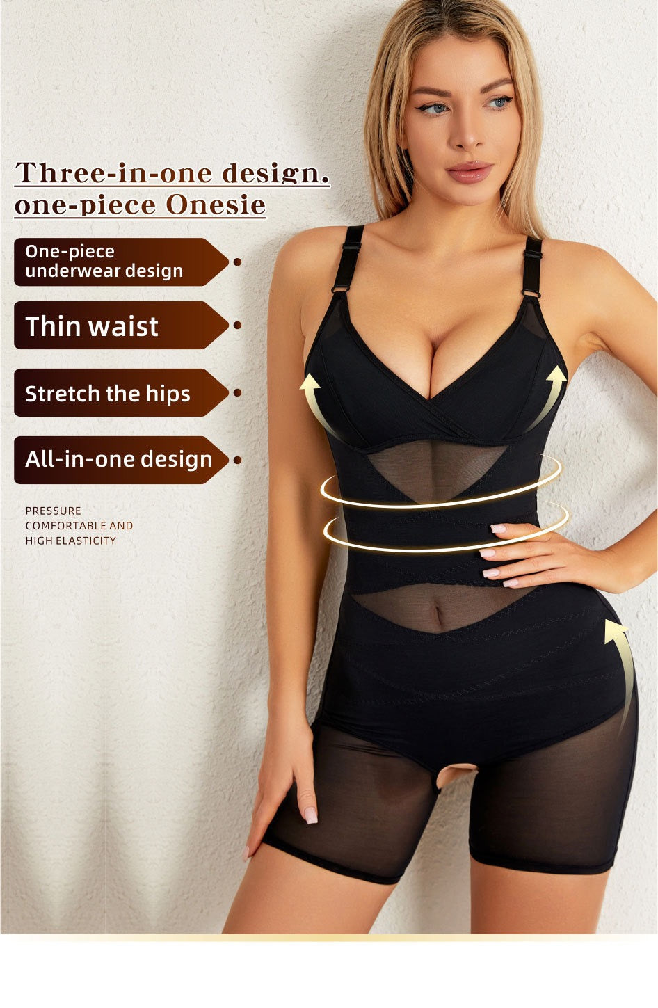 Shape-lifting Hip Briefs Jumpsuit Top