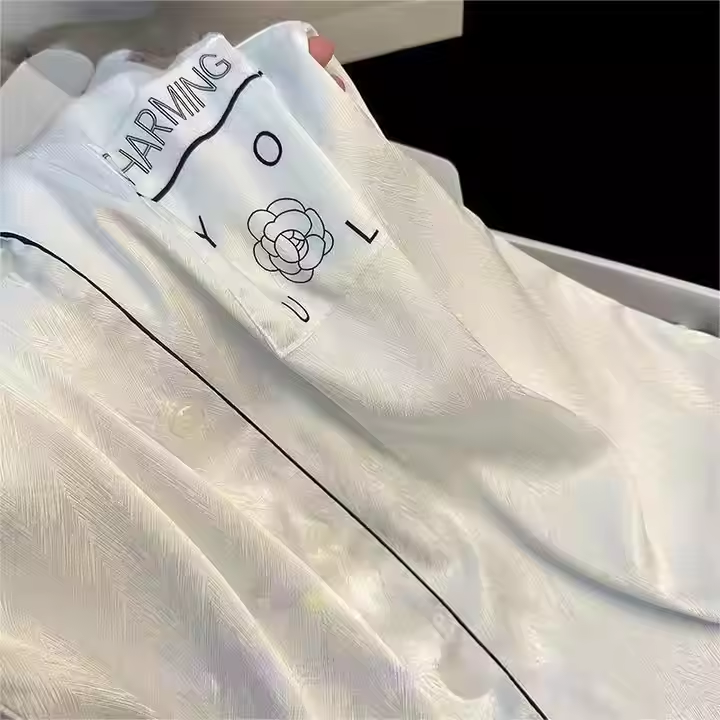 Silk Sleepwear Pajamas Set