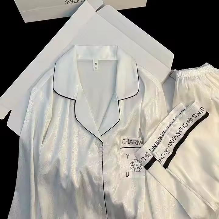 Silk Sleepwear Pajamas Set