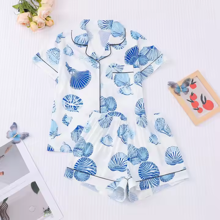 Casual Short Sleeve Pajama Set