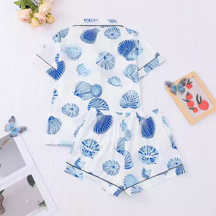 Casual Short Sleeve Pajama Set