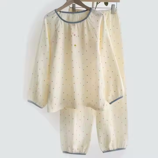 Breathable Gauze Pullover Pajamas