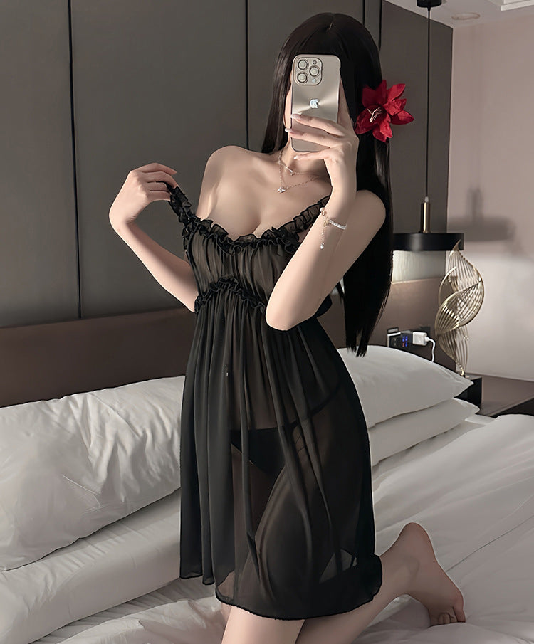 Sweet Ruffled Babydoll Nightgown Sleepwear