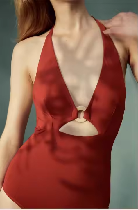 Solid Color Swimsuit