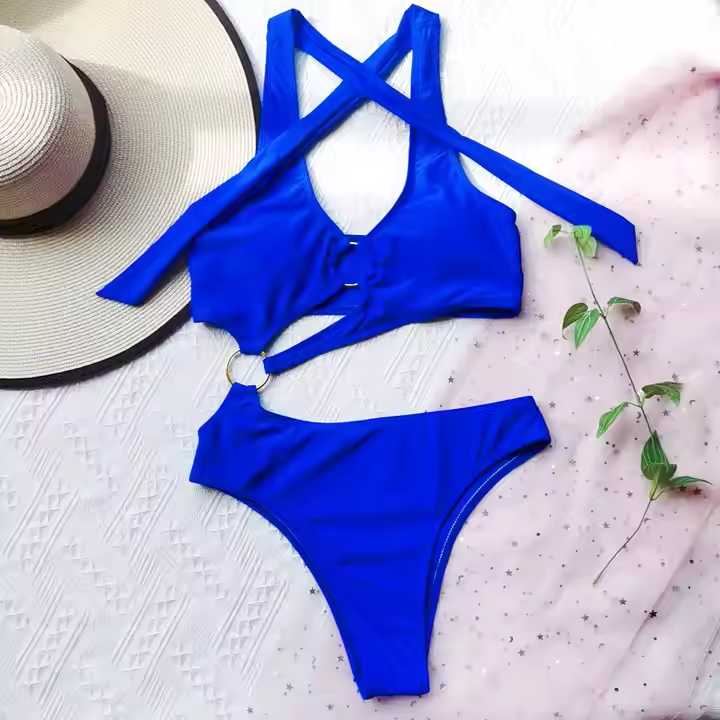Lace-Up Halter Bandage Swimwear