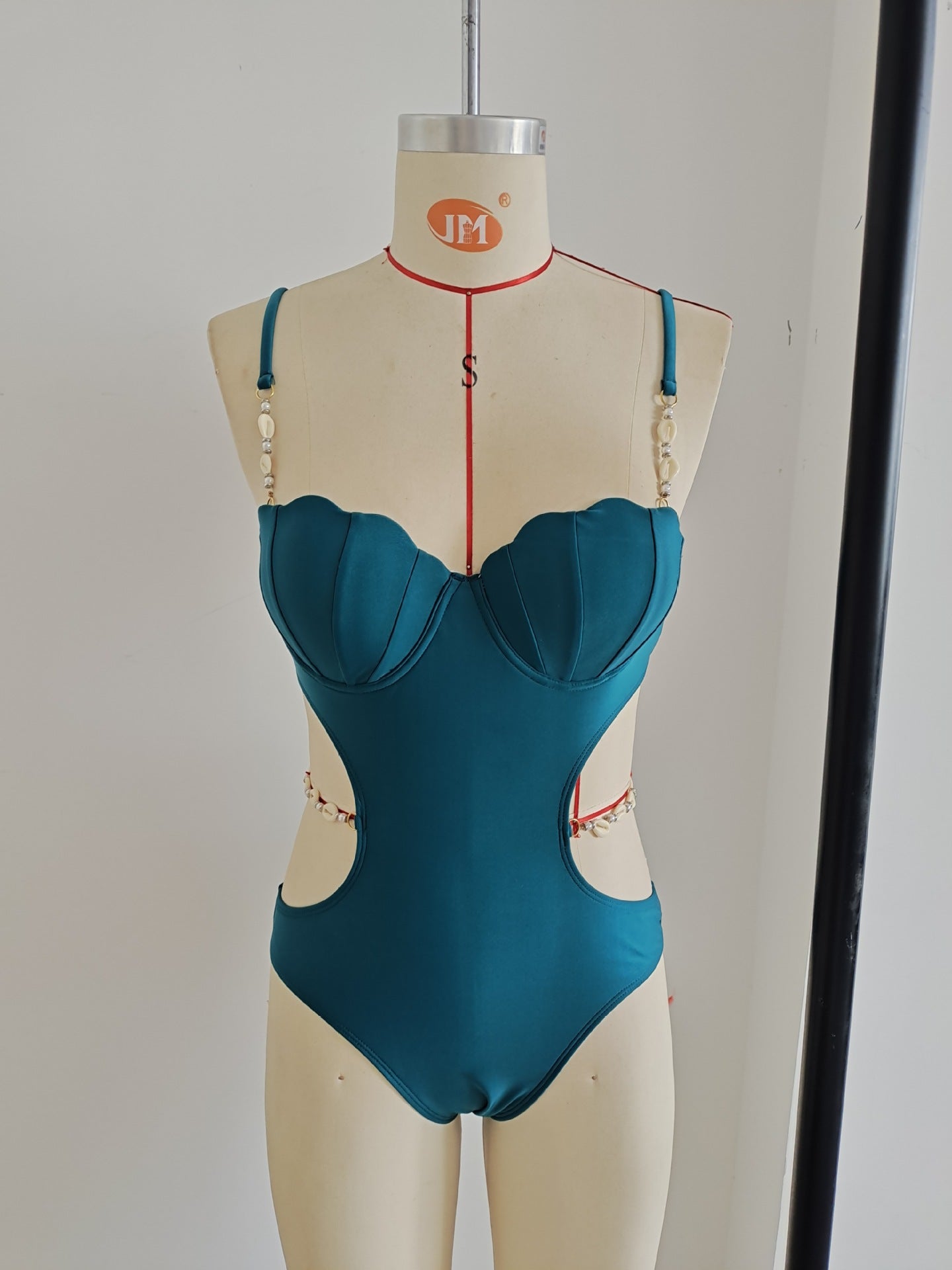 Solid Color One Piece Swimsuit