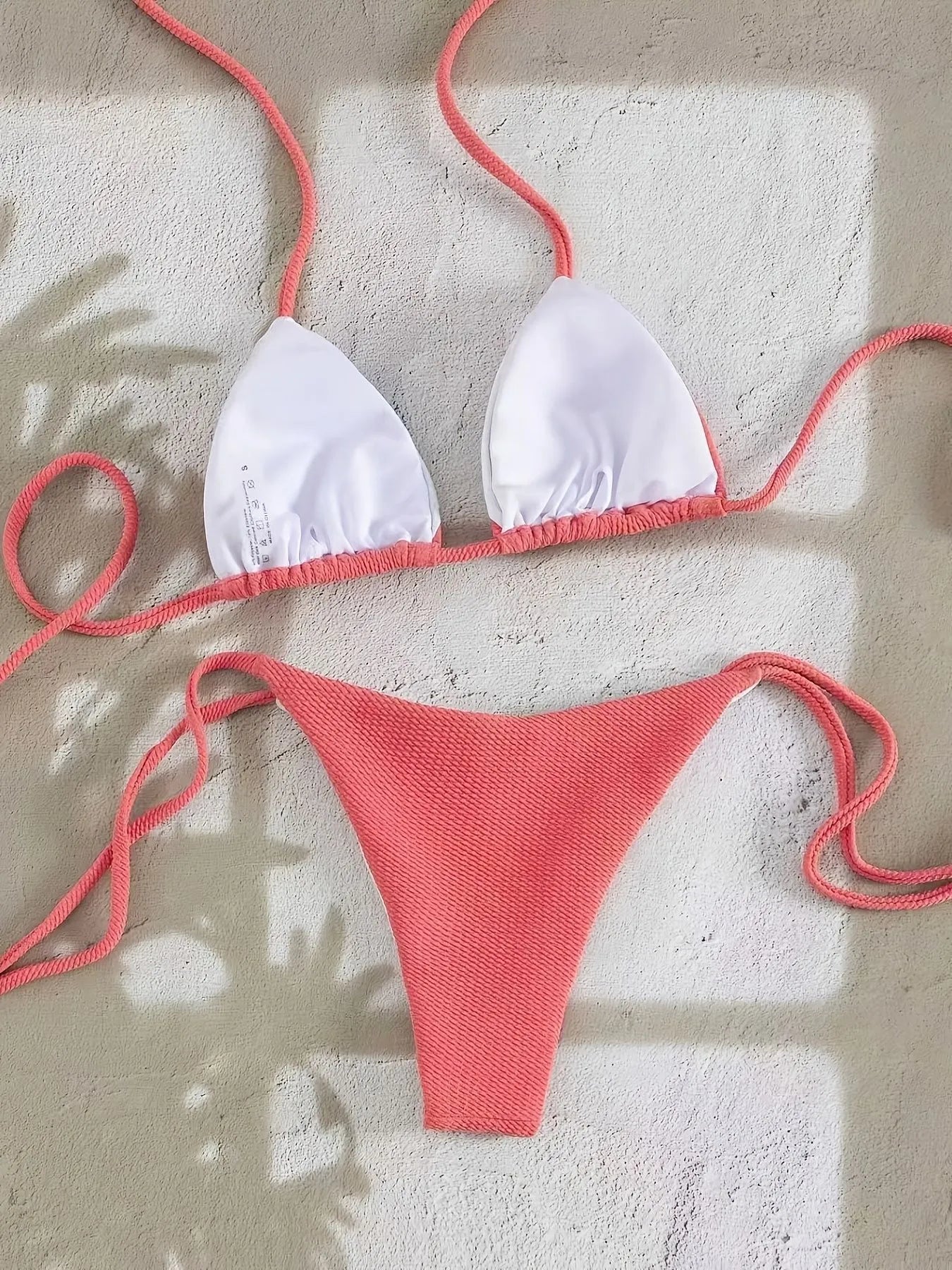 Contrast Color Bikini Set Two-Piece Swimwear