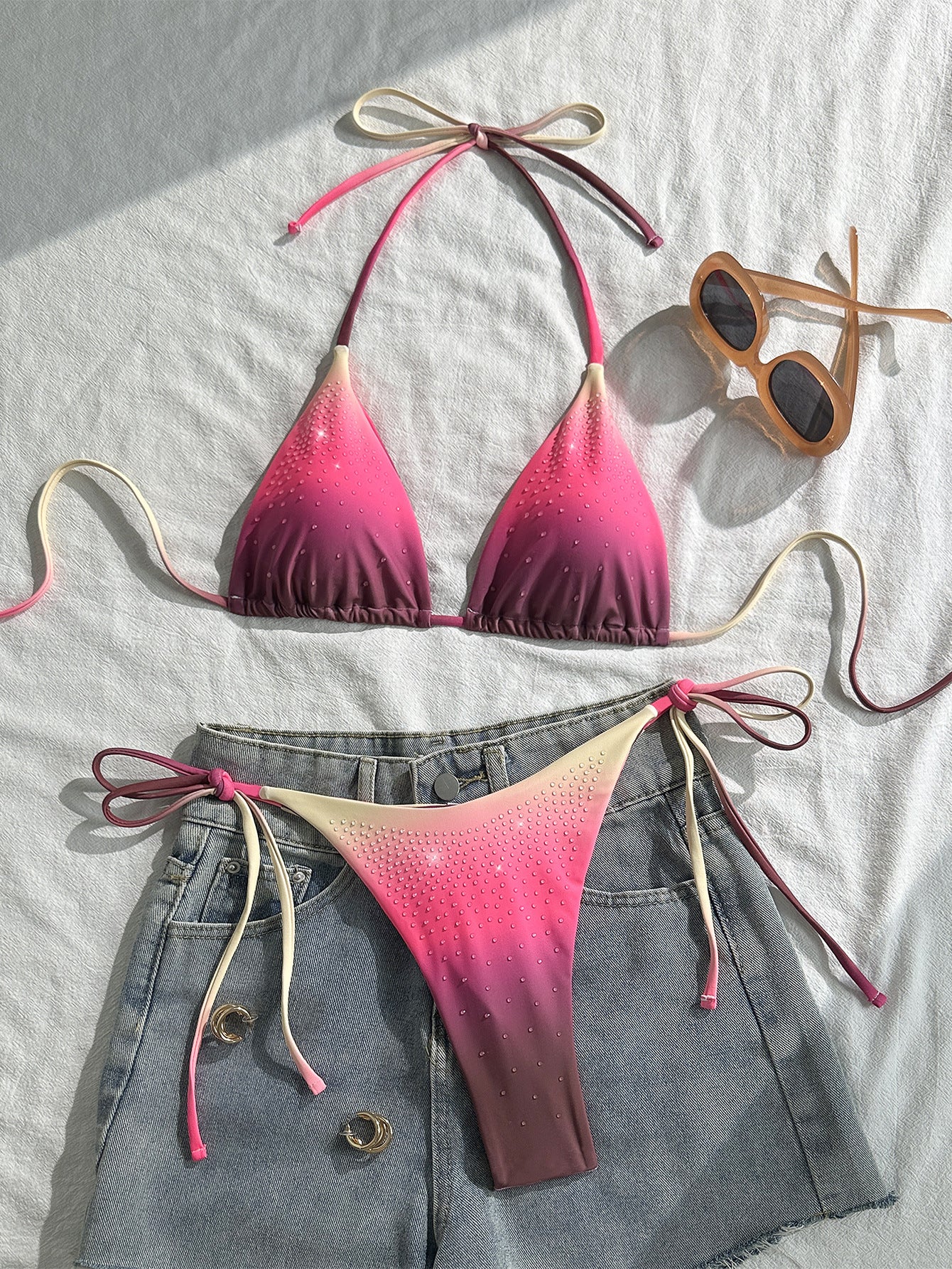 Colorful Tie-side Bikini