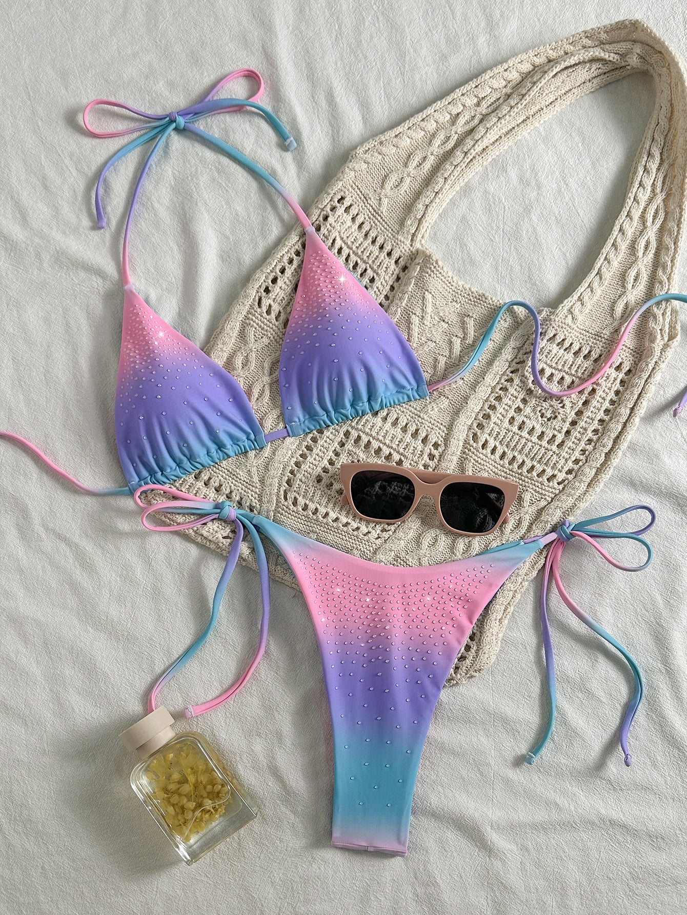Colorful Tie-side Bikini