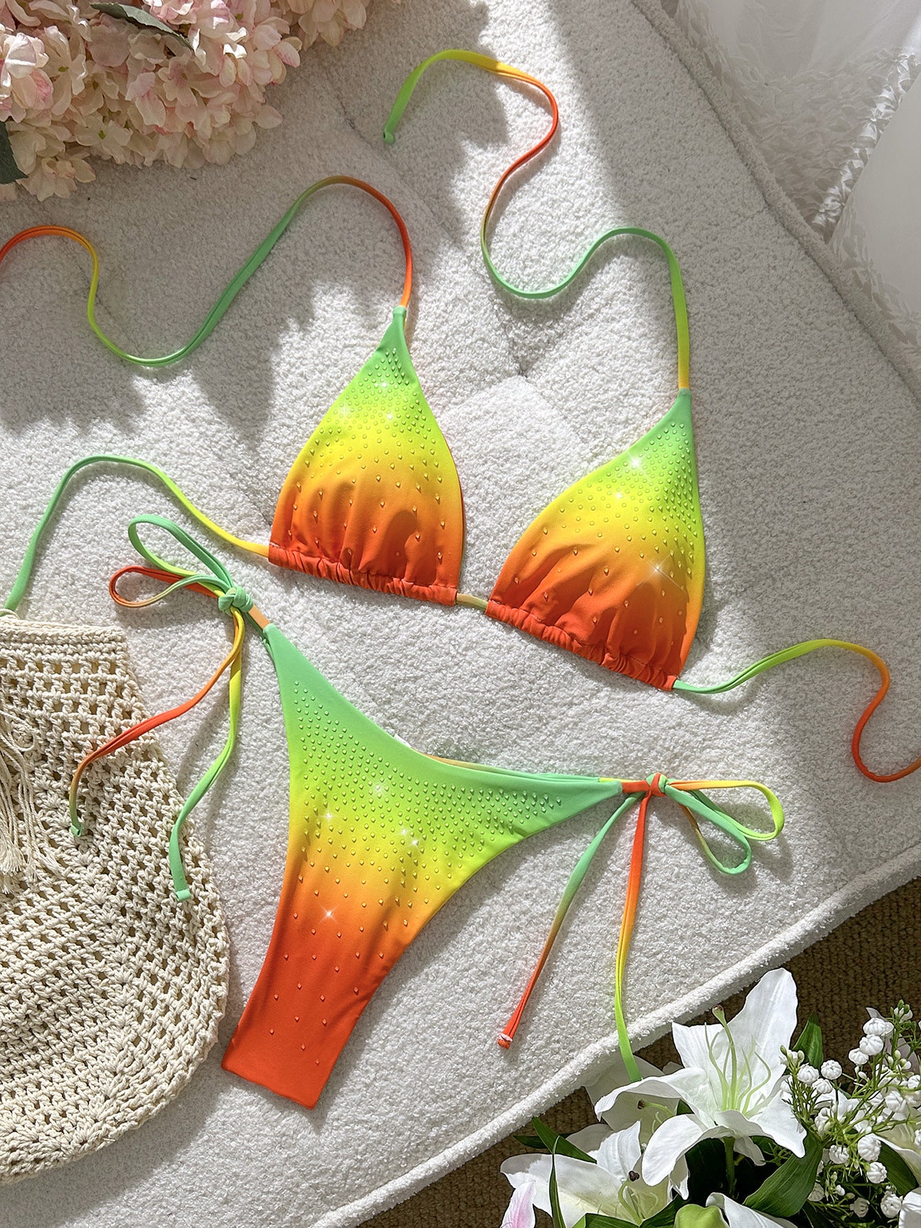 Colorful Tie-side Bikini