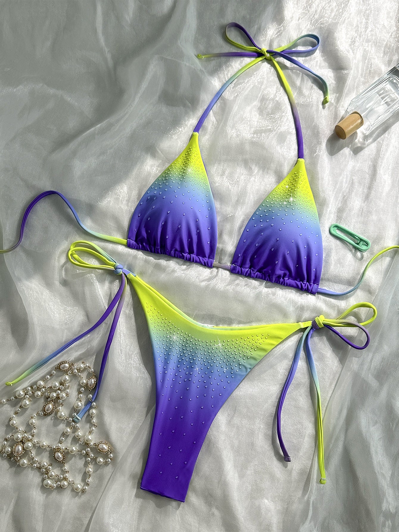 Colorful Tie-side Bikini