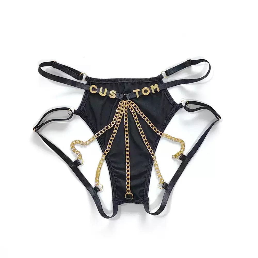 Metal Chain Thong