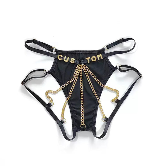Metal Chain Thong