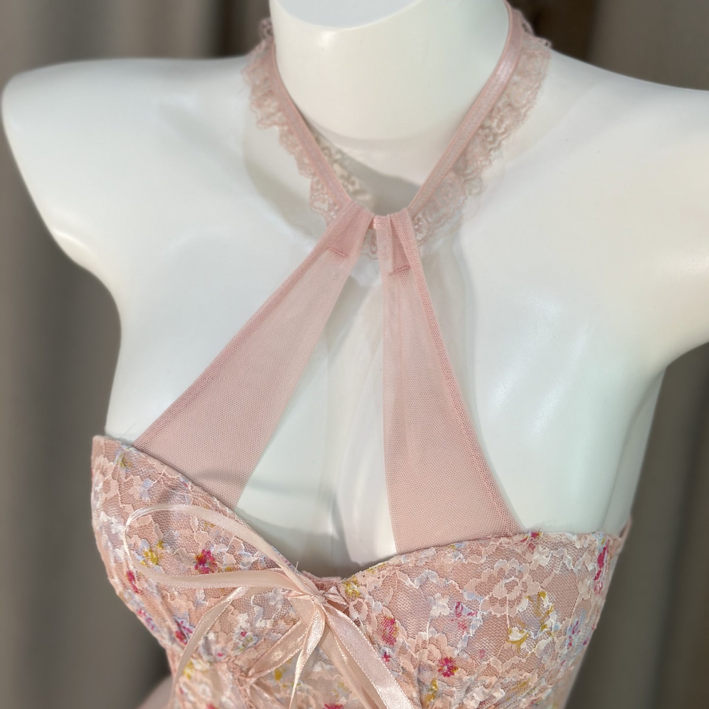 Model wearing Sweet Boned Sexy Lingerie Set demonstrating fit and style