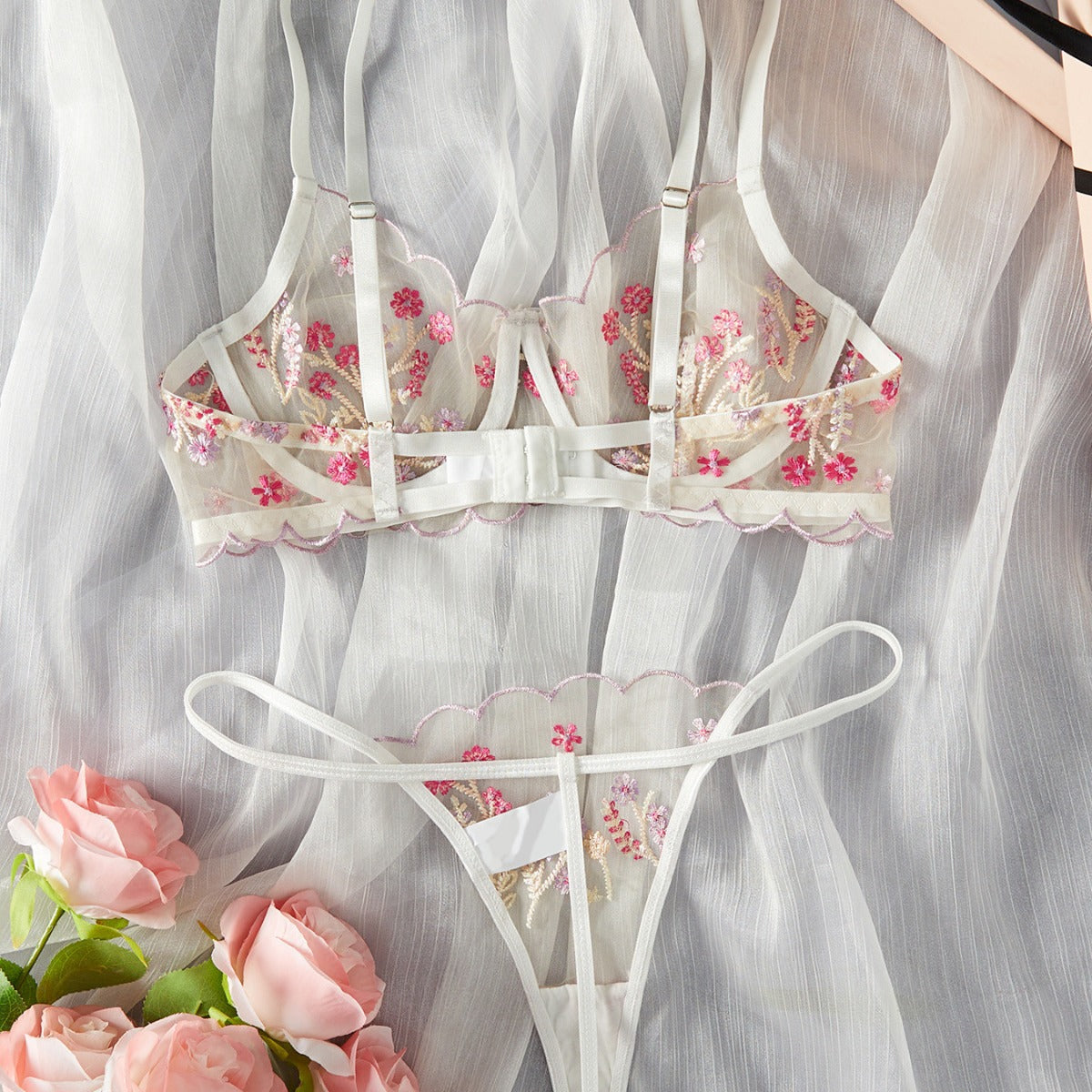 See-Through Bralette Panty Set
