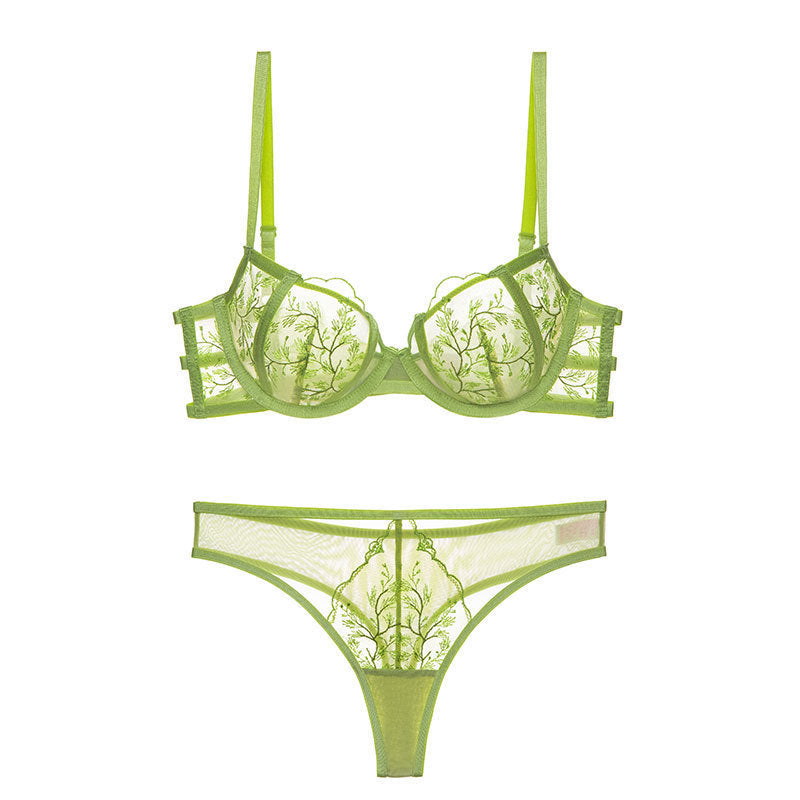 Lace Net Bra Thong Sets