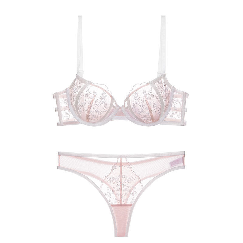Lace Net Bra Thong Sets