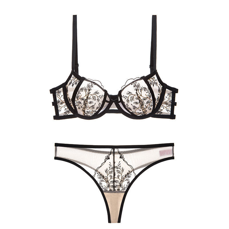 Lace Net Bra Thong Sets