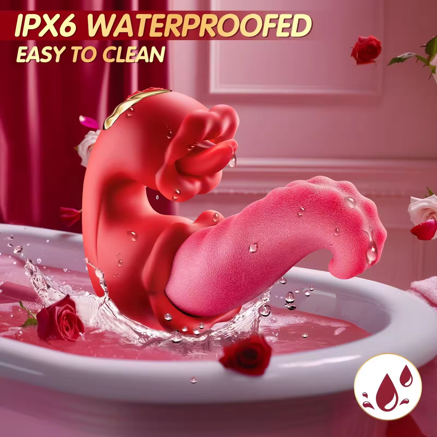 3-In-1 Double-Toungue Medusa Vibrator