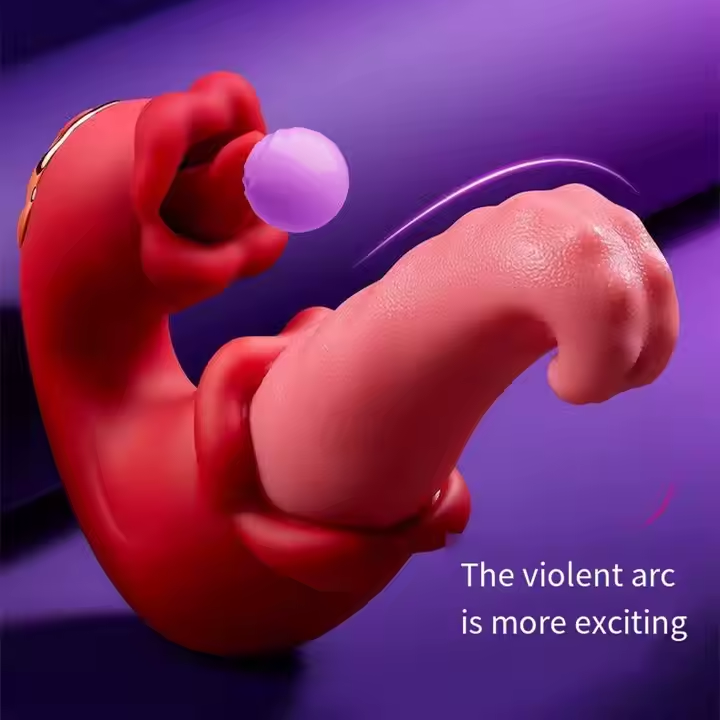 3-In-1 Double-Toungue Medusa Vibrator