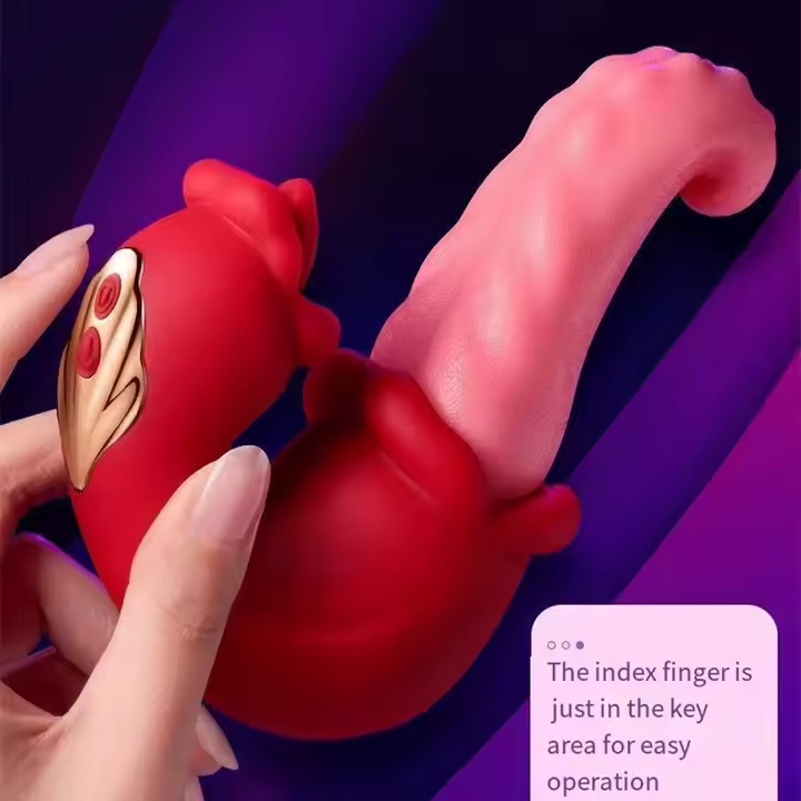 3-In-1 Double-Toungue Medusa Vibrator