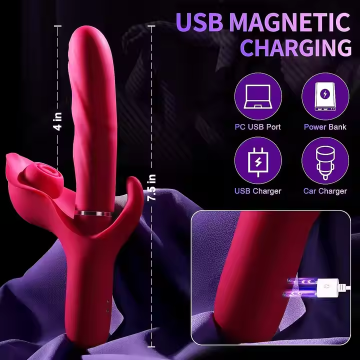3 in 1 Vibrator G Spot Dildo Sex Toy