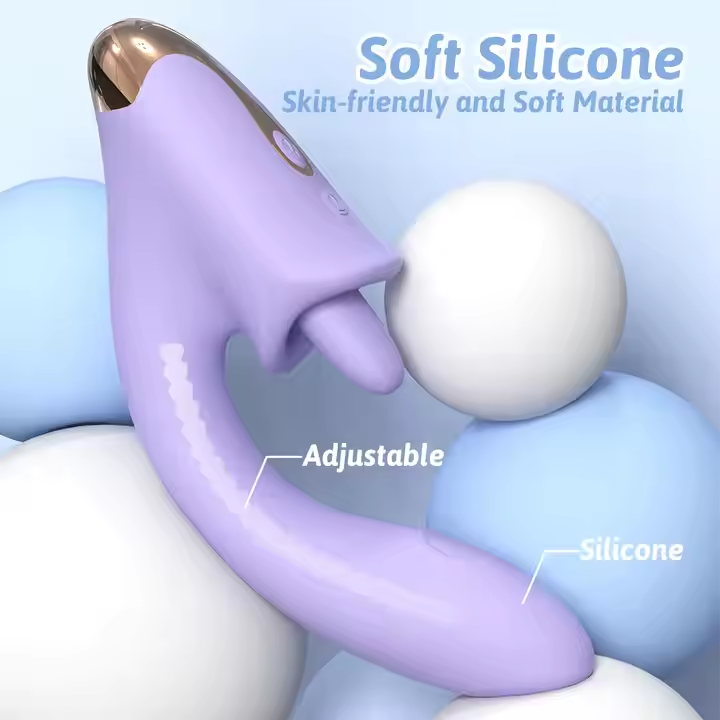 2 in 1 9 Licking Modes G Spot Vibrator