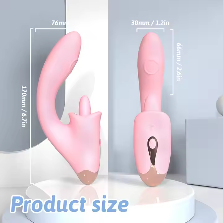 2 in 1 9 Licking Modes G Spot Vibrator