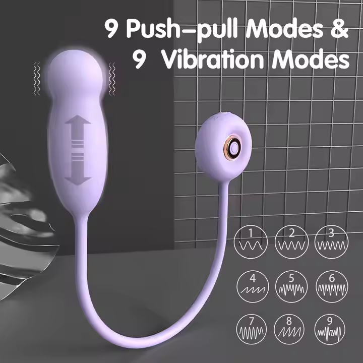 Premium Heated Telescopic Egg Vibrator - Women's Wellness Device