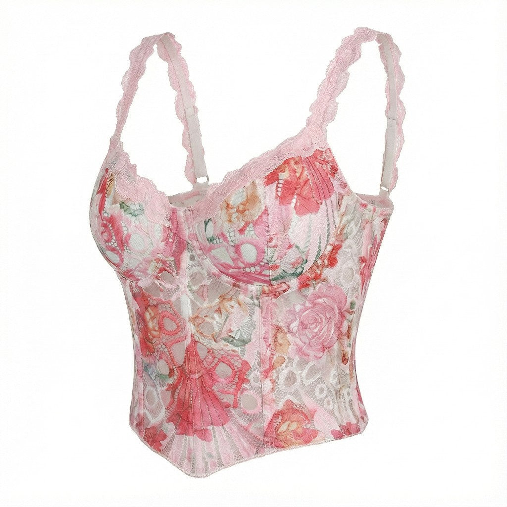 Embroidery Corset Top