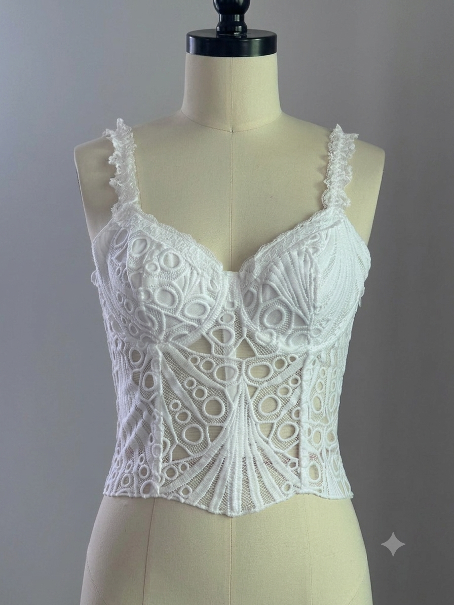 Embroidery Corset Top