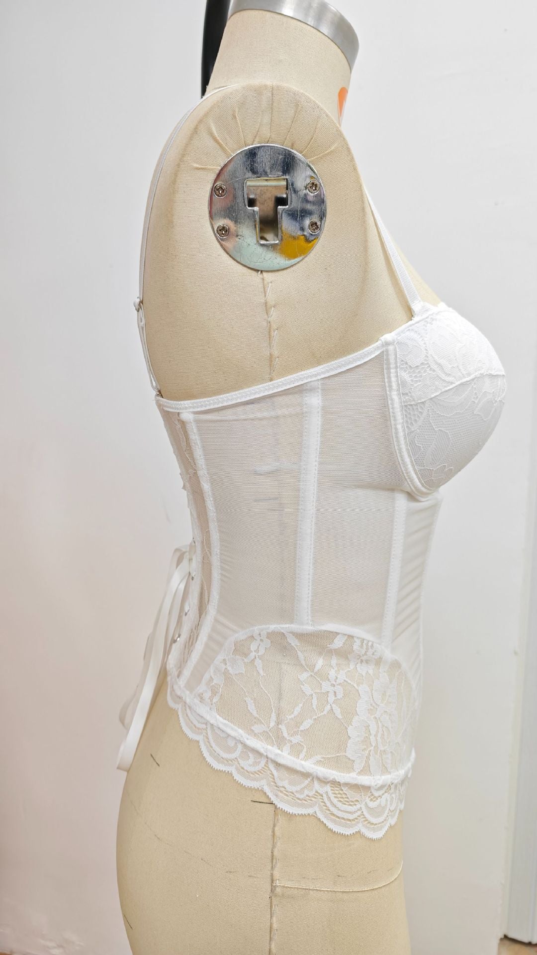 Lace Fishbone Shaping Bustier Top